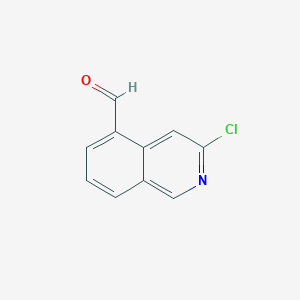 molecular formula C10H6ClNO B1435172 3-Chloroisoquinoline-5-carbaldehyde CAS No. 1337882-22-0