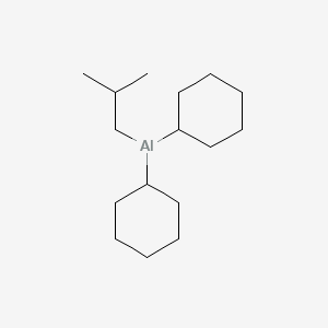 molecular formula C16H31Al B14351730 Dicyclohexyl(2-methylpropyl)alumane CAS No. 93100-85-7