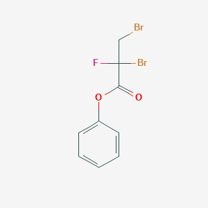 molecular formula C9H7Br2FO2 B14351737 Phenyl 2,3-dibromo-2-fluoropropanoate CAS No. 96625-72-8