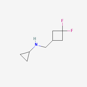 molecular formula C8H13F2N B1435178 N-[(3,3-Difluorocyclobutyl)methyl]cyclopropanamine CAS No. 1859184-98-7