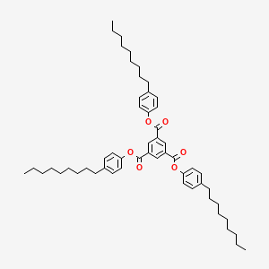molecular formula C54H72O6 B14351782 Tris(4-nonylphenyl) benzene-1,3,5-tricarboxylate CAS No. 94322-08-4