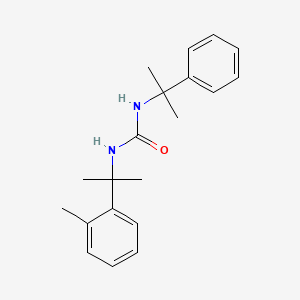 molecular formula C20H26N2O B14351793 N-[2-(2-Methylphenyl)propan-2-yl]-N'-(2-phenylpropan-2-yl)urea CAS No. 91749-38-1