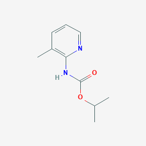 molecular formula C10H14N2O2 B14351825 isopropyl N-(3-methyl-2-pyridyl)carbamate CAS No. 90873-38-4
