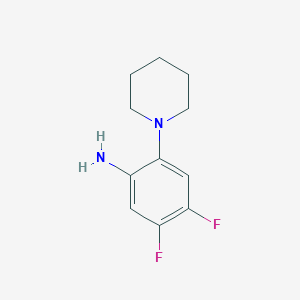 4,5-Difluoro-2-(piperidin-1-yl)aniline