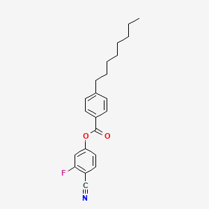 molecular formula C22H24FNO2 B14351830 4-Cyano-3-fluorophenyl 4-octylbenzoate CAS No. 94611-12-8