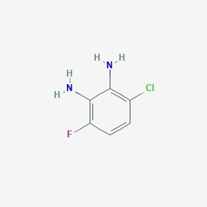 molecular formula C6H6ClFN2 B1435186 3-Chloro-6-fluorobenzene-1,2-diamine CAS No. 1822862-38-3