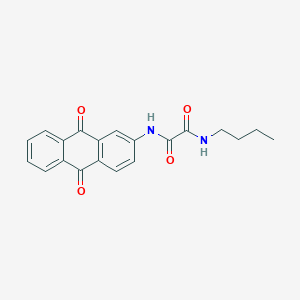 molecular formula C20H18N2O4 B14351887 N~1~-Butyl-N~2~-(9,10-dioxo-9,10-dihydroanthracen-2-yl)ethanediamide CAS No. 92573-41-6
