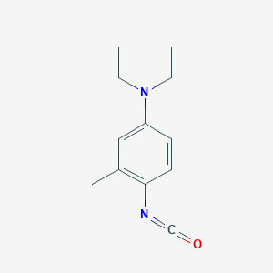 molecular formula C12H16N2O B14351910 N,N-Diethyl-4-isocyanato-3-methylaniline CAS No. 90313-43-2