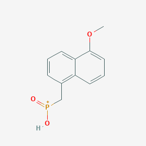 molecular formula C12H12O3P+ B14351941 Hydroxy[(5-methoxynaphthalen-1-yl)methyl]oxophosphanium CAS No. 91271-19-1
