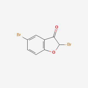 molecular formula C8H4Br2O2 B1435206 2,5-Dibromobenzo[b]furan-3(2H)-one CAS No. 1823918-46-2