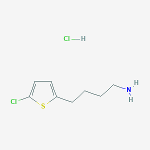molecular formula C8H13Cl2NS B1435207 4-(5-Chlorothiophen-2-yl)butan-1-amine hydrochloride CAS No. 1803582-06-0