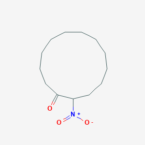 molecular formula C13H23NO3 B14352104 Cyclotridecanone, 2-nitro- CAS No. 91652-56-1