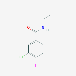 molecular formula C9H9ClINO B1435211 3-Chloro-N-ethyl-4-iodobenzamide CAS No. 1698812-89-3