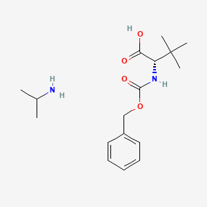 molecular formula C17H28N2O4 B1435212 Propan-2-amine (S)-2-(((benzyloxy)carbonyl)amino)-3,3-dimethylbutanoate CAS No. 1621085-33-3
