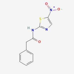molecular formula C11H9N3O3S B14352127 N-(5-Nitro-1,3-thiazol-2-YL)-2-phenyl-acetamide CAS No. 91093-69-5