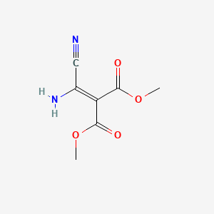 molecular formula C7H8N2O4 B14352140 Dimethyl [amino(cyano)methylidene]propanedioate CAS No. 90281-22-4