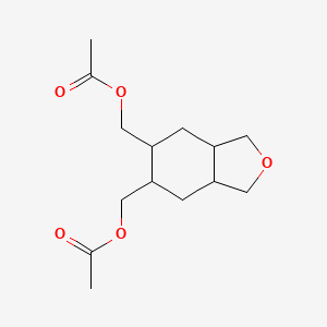 molecular formula C14H22O5 B14352187 Octahydro-2-benzofuran-5,6-diyldimethanediyl diacetate CAS No. 93865-08-8