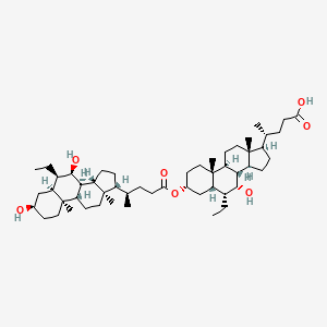 molecular formula C52H86O7 B1435219 7-epi-Obeticholic acid 3-obeticholate ester CAS No. 1908444-28-9