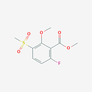 molecular formula C10H11FO5S B1435221 Methyl 6-Fluoro-2-methoxy-3-(methylsulfonyl)benzoate CAS No. 2006277-70-7