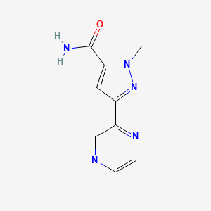1-methyl-3-(pyrazin-2-yl)-1H-pyrazole-5-carboxamide