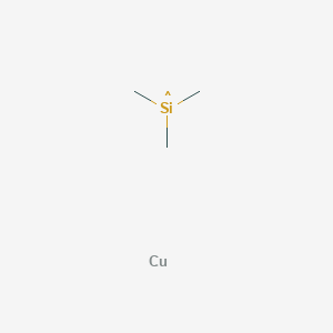 molecular formula C3H9CuSi B14352265 Copper--trimethylsilyl (1/1) CAS No. 91899-54-6