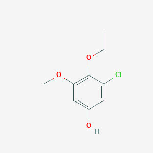 molecular formula C9H11ClO3 B1435229 3-Chloro-4-ethoxy-5-methoxyphenol CAS No. 1881293-82-8