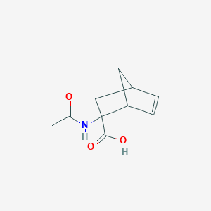 molecular formula C10H13NO3 B143523 2-Acetamidobicyclo[2.2.1]hept-5-ene-2-carboxylic acid CAS No. 133007-77-9