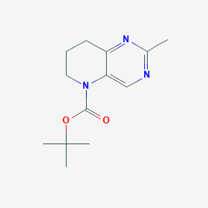 molecular formula C13H19N3O2 B1435236 tert-Butyl 2-methyl-7,8-dihydropyrido[3,2-d]pyrimidine-5(6H)-carboxylate CAS No. 1421312-15-3