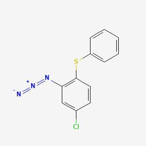 molecular formula C12H8ClN3S B14352366 2-Azido-4-chloro-1-(phenylsulfanyl)benzene CAS No. 91331-49-6