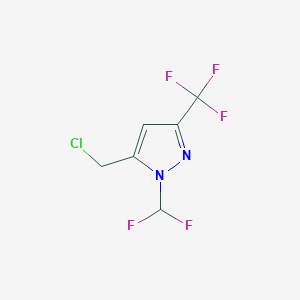 5-(chloromethyl)-1-(difluoromethyl)-3-(trifluoromethyl)-1H-pyrazole