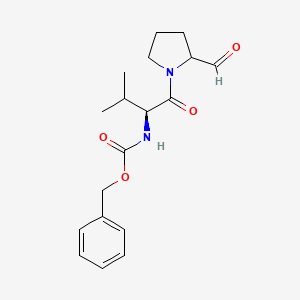 molecular formula C18H24N2O4 B14352396 N-Benzyloxycarbonylvalylprolinal CAS No. 91650-00-9