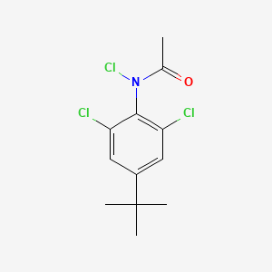 molecular formula C12H14Cl3NO B14352477 N-(4-tert-Butyl-2,6-dichlorophenyl)-N-chloroacetamide CAS No. 90815-66-0