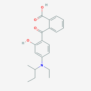 molecular formula C20H23NO4 B14352490 2-{4-[(Butan-2-yl)(ethyl)amino]-2-hydroxybenzoyl}benzoic acid CAS No. 97633-41-5