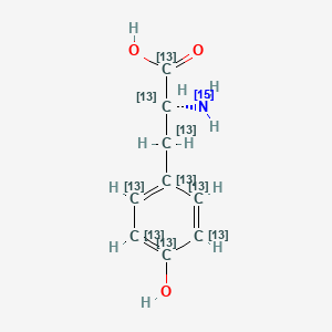 molecular formula C9H11NO3 B1435250 (~13~C_9_,~15~N)Tyrosine CAS No. 202407-26-9
