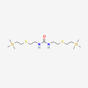 molecular formula C15H36N2OS2Si2 B14352526 N,N'-Bis(2-{[2-(trimethylsilyl)ethyl]sulfanyl}ethyl)urea CAS No. 92358-68-4