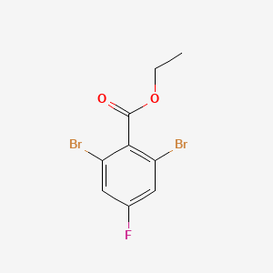 molecular formula C9H7Br2FO2 B1435253 Ethyl 2,6-dibromo-4-fluorobenzoate CAS No. 1806294-78-9