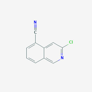 molecular formula C10H5ClN2 B1435254 3-Chloroisoquinoline-5-carbonitrile CAS No. 1337879-92-1