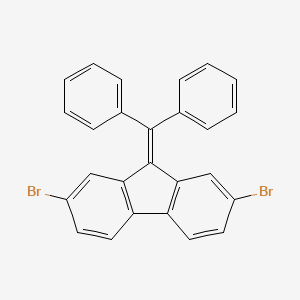 molecular formula C26H16Br2 B14352545 2,7-Dibromo-9-(diphenylmethylidene)-9H-fluorene CAS No. 92466-66-5