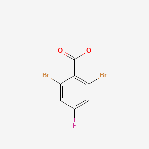 molecular formula C8H5Br2FO2 B1435256 Methyl 2,6-dibromo-4-fluorobenzoate CAS No. 1806294-86-9