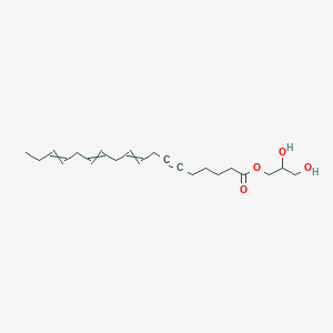 molecular formula C21H32O4 B14352596 2,3-Dihydroxypropyl octadeca-9,12,15-trien-6-ynoate CAS No. 93633-56-8