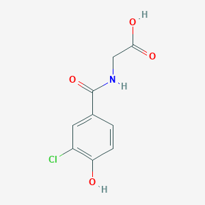 molecular formula C9H8ClNO4 B14352614 N-(3-Chloro-4-hydroxybenzoyl)glycine CAS No. 90276-09-8