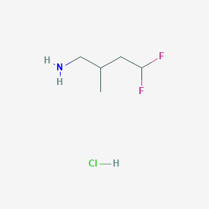 4,4-Difluoro-2-methylbutan-1-amine hydrochloride