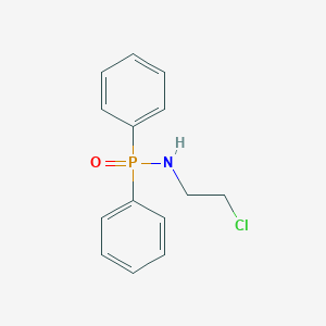 molecular formula C14H15ClNOP B14352650 N-(2-Chloroethyl)-P,P-diphenylphosphinic amide CAS No. 90691-32-0