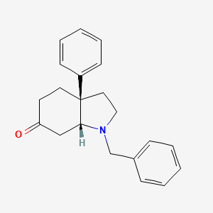 molecular formula C21H23NO B1435269 cis-1-Benzyl-3a-phenylhexahydro-1H-indol-6(2H)-one CAS No. 24876-57-1