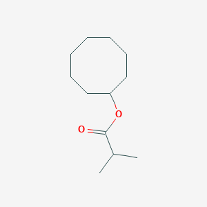 molecular formula C12H22O2 B14352711 Cyclooctyl 2-methylpropanoate CAS No. 91165-04-7