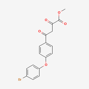 molecular formula C17H13BrO5 B1435276 Methyl 4-(4-(4-bromophenoxy)phenyl)-2,4-dioxobutanoate CAS No. 1159981-00-6