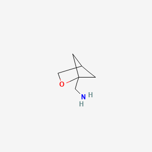 molecular formula C6H11NO B1435278 {2-Oxabicyclo[2.1.1]hexan-1-yl}methanamine CAS No. 1935424-98-8