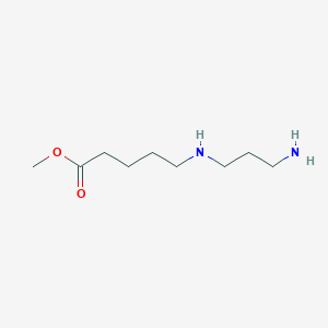 molecular formula C9H20N2O2 B14352785 Methyl 5-[(3-aminopropyl)amino]pentanoate CAS No. 91400-95-2