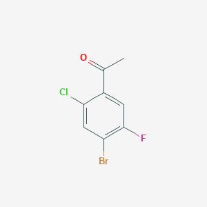 molecular formula C8H5BrClFO B1435279 Ethanone, 1-(4-bromo-2-chloro-5-fluorophenyl)- CAS No. 1435805-96-1