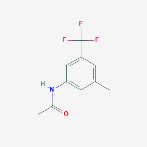 molecular formula C10H10F3NO B14352795 N-[3-Methyl-5-(trifluoromethyl)phenyl]acetamide CAS No. 96100-13-9
